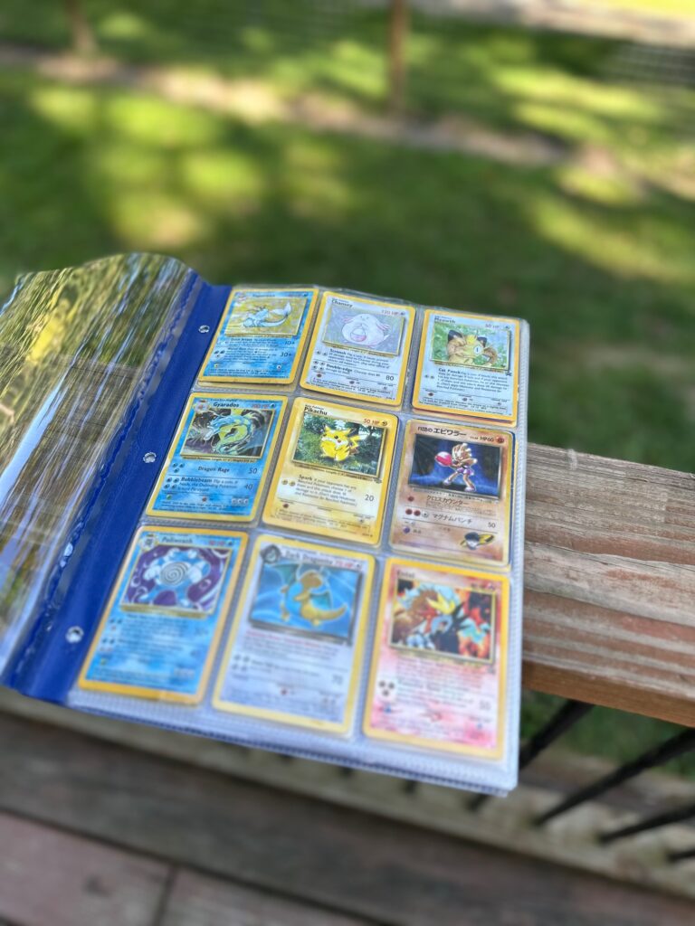 Vintage Pokémon Card Binder Lot – 242 Cards – Base Set, Jungle, Fossil, Holos & Promos