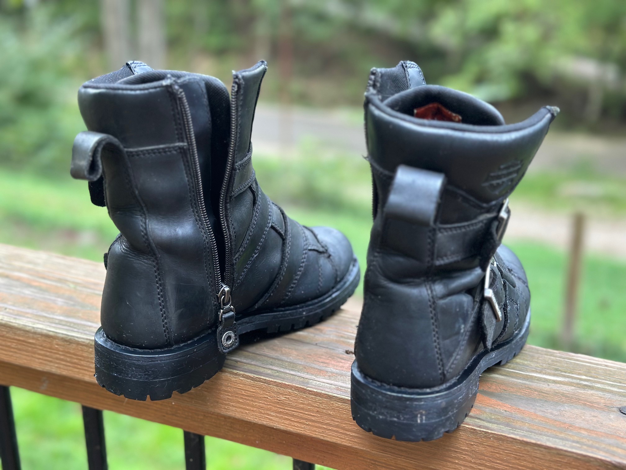 Harley-Davidson Hemford 6.75-Inch Black Motorcycle Boots - Image 5