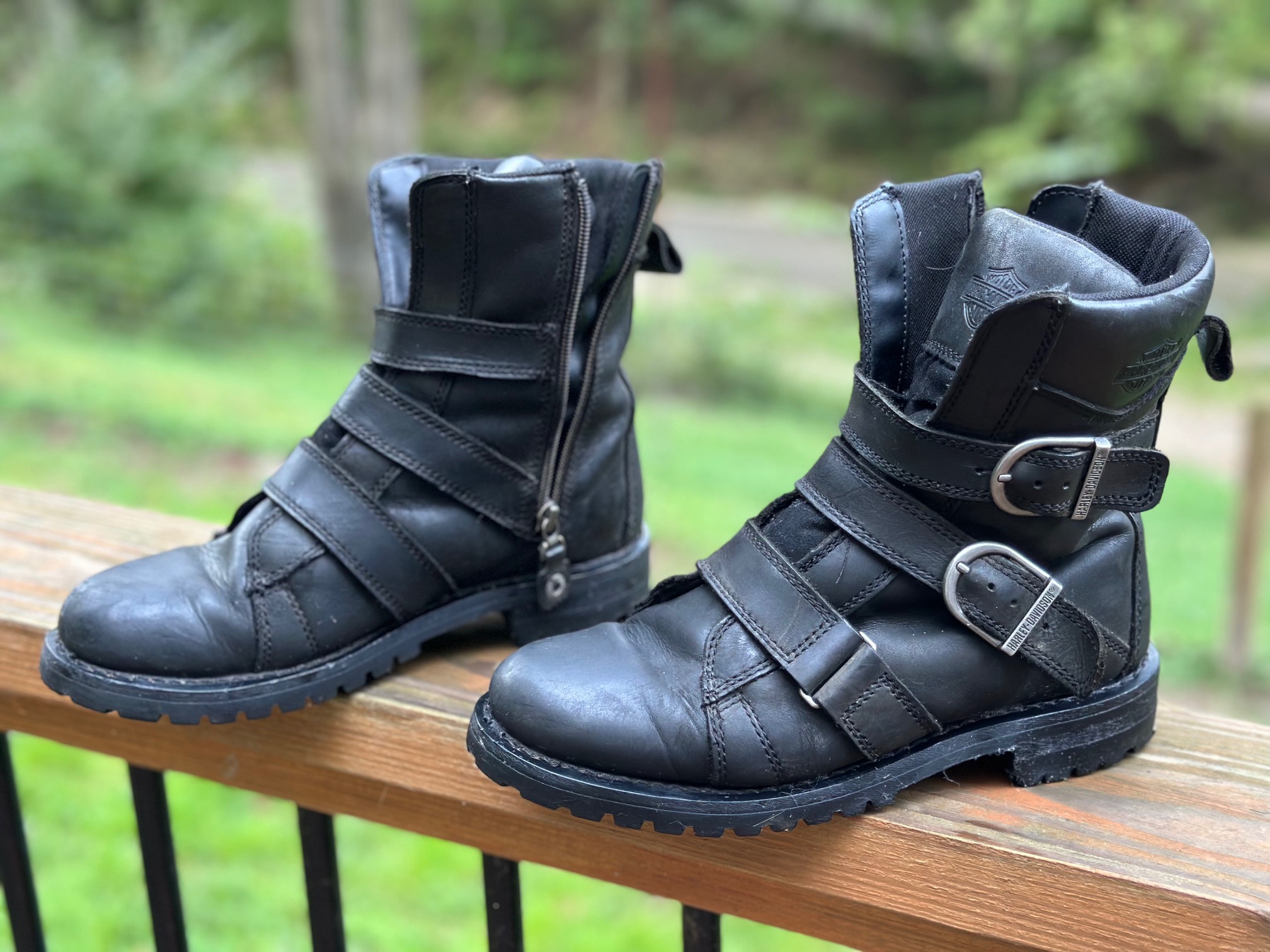 Harley-Davidson Hemford 6.75-Inch Black Motorcycle Boots - Image 4