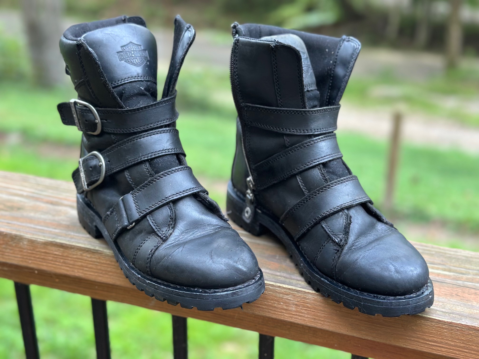 Harley-Davidson Hemford 6.75-Inch Black Motorcycle Boots